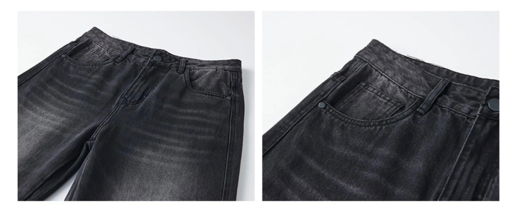 Men’s Vintage American Wide-Leg Denim Jeans   FE0093