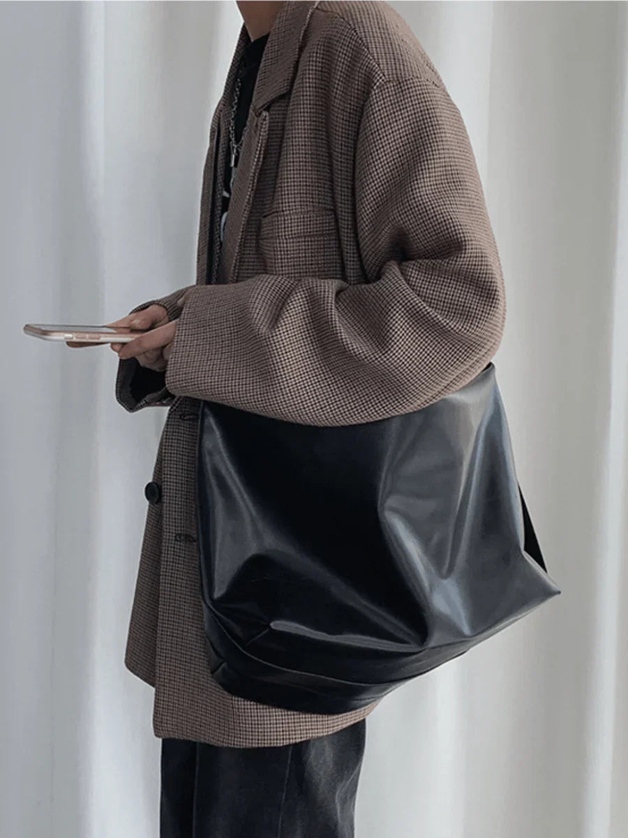 KOREAN STREET LEATHER SHOULDER BAG   FA089