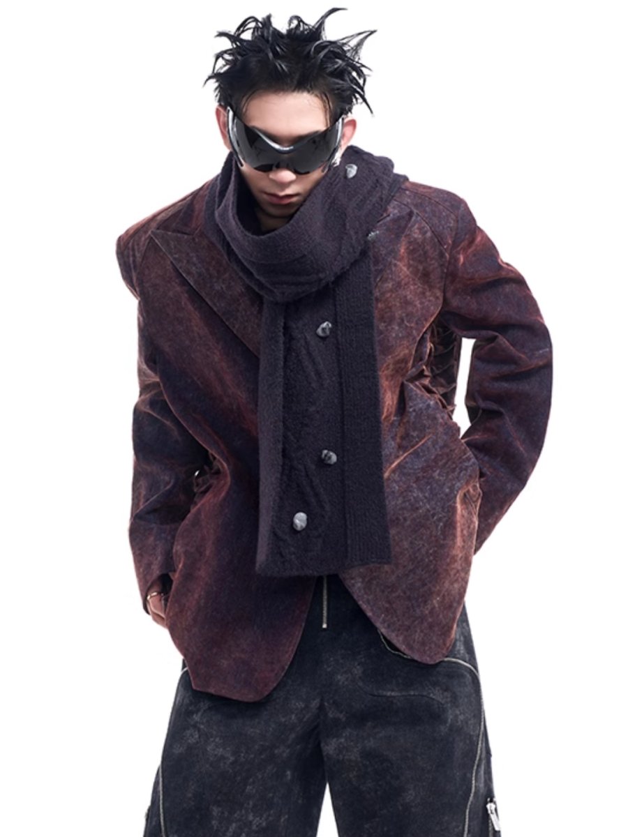 [STARTEXCEEDEND] denim suit jacket FE0605