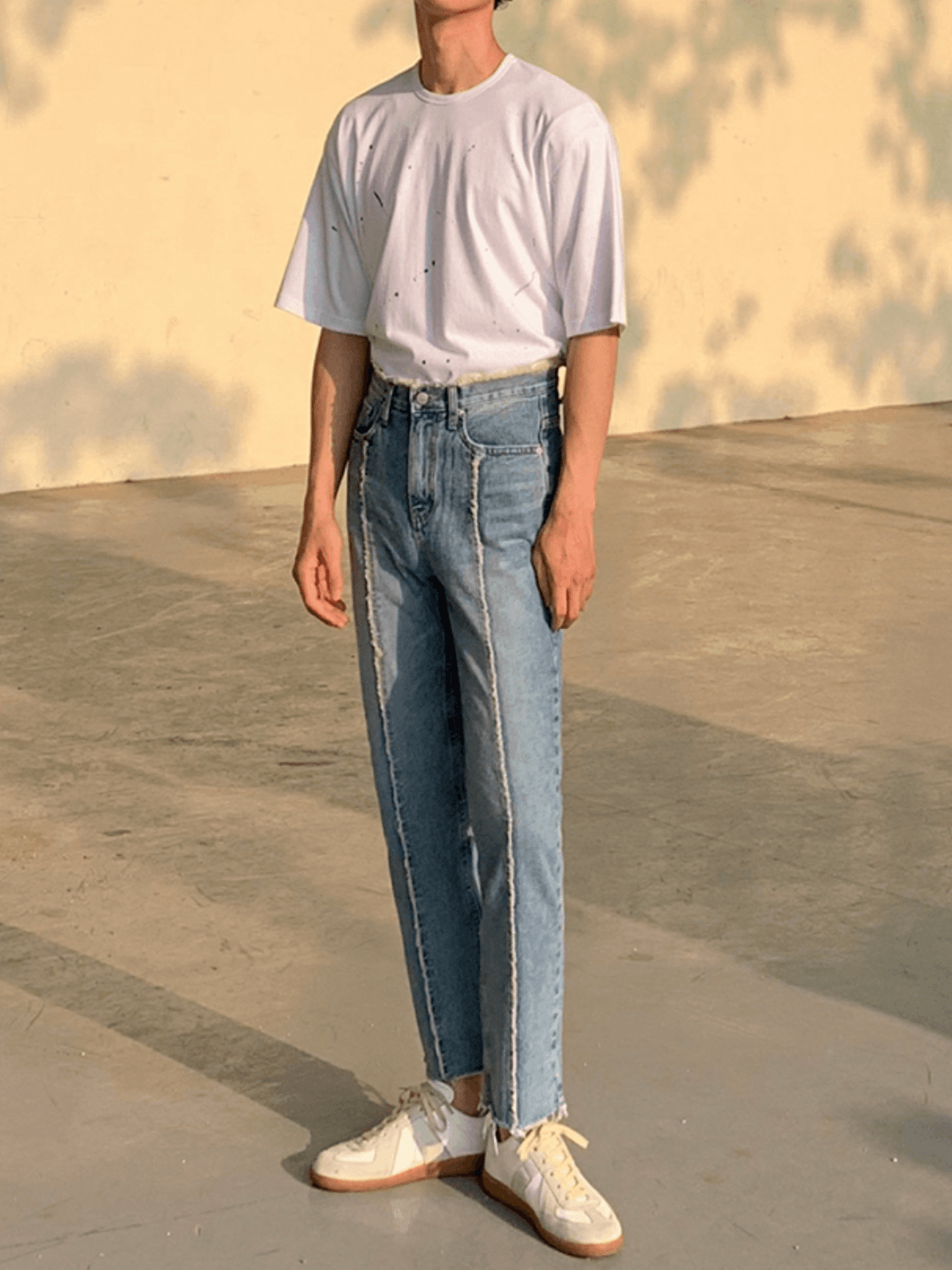 Trend Loose Straight Denim Pants   FE0106