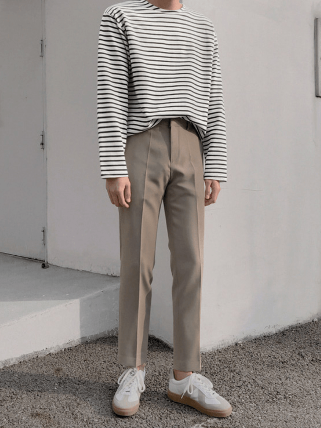 [MRCYC] border long T-shirt  FE0543