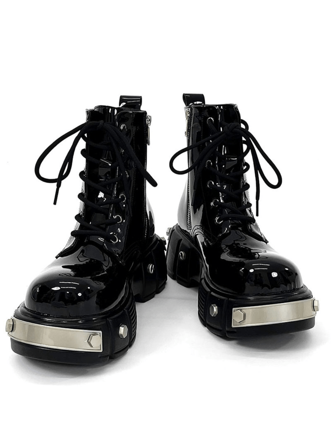 punk zipper biker boots S033