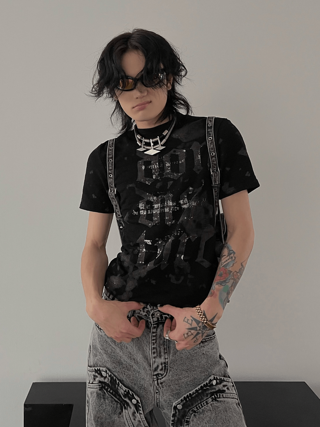 [SOULWORKER] punk genderless t-shirt   FE0541