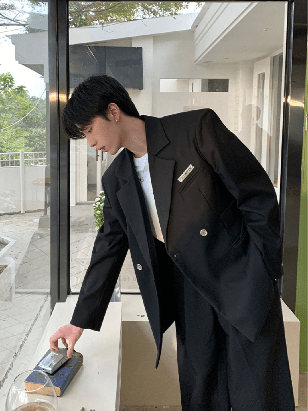 [ONELYC1NS] Korean loose suit FE0607