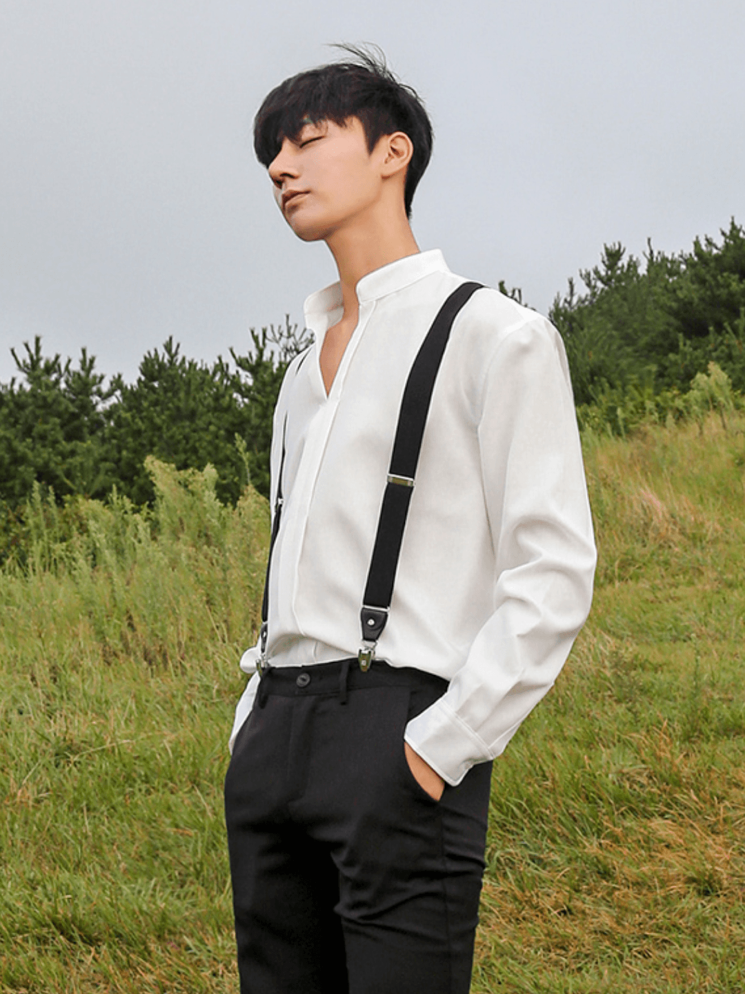 [MRCYC] Loose Silky Shirt   FE0556