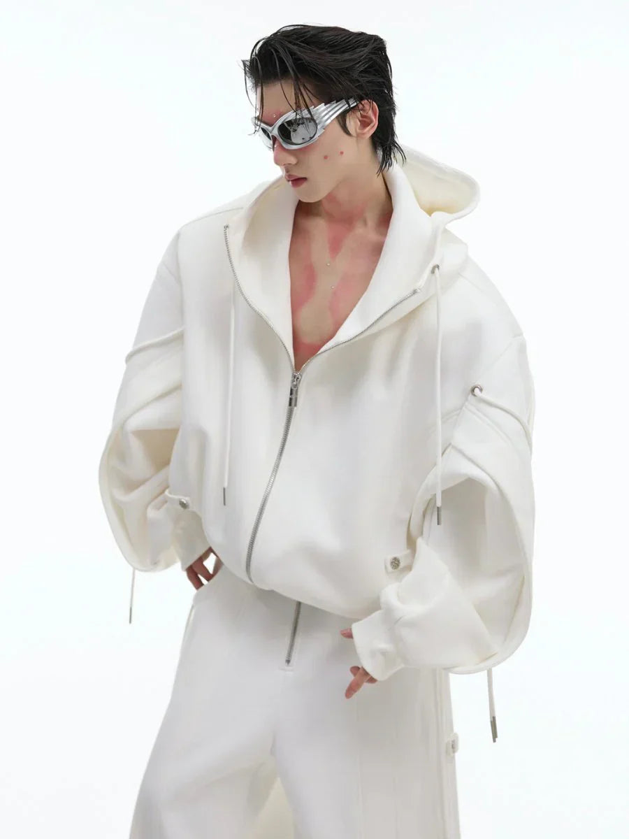 LOOSE HOODED SWEATER JACKET + BOTTOMS  FE0491