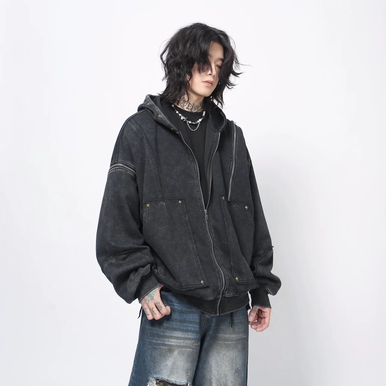 Men’s Heavyweight Streetwear Hooded  FE0284