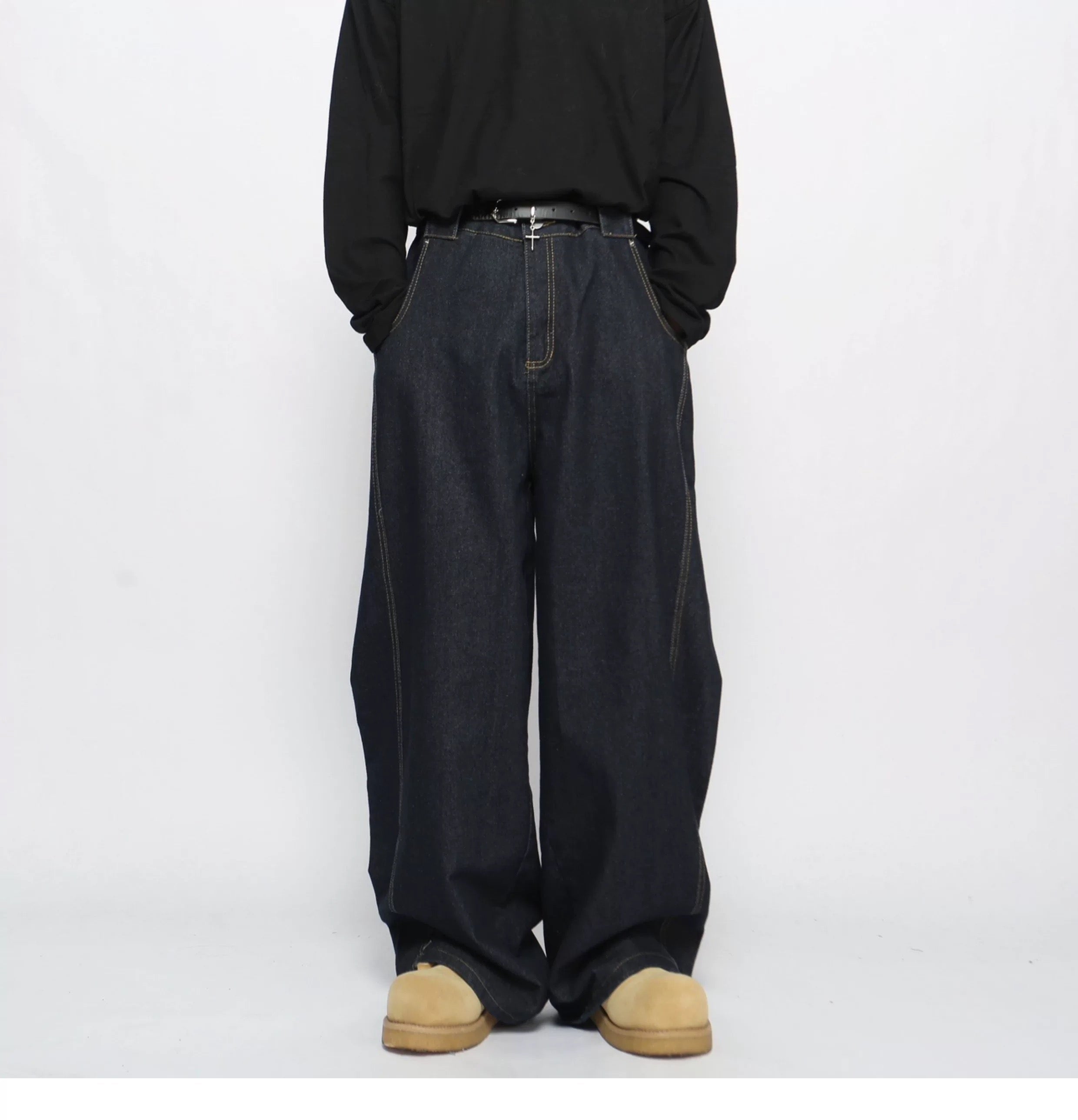 Men’s American Vintage Wide-Leg Denim Jeans  FE0371