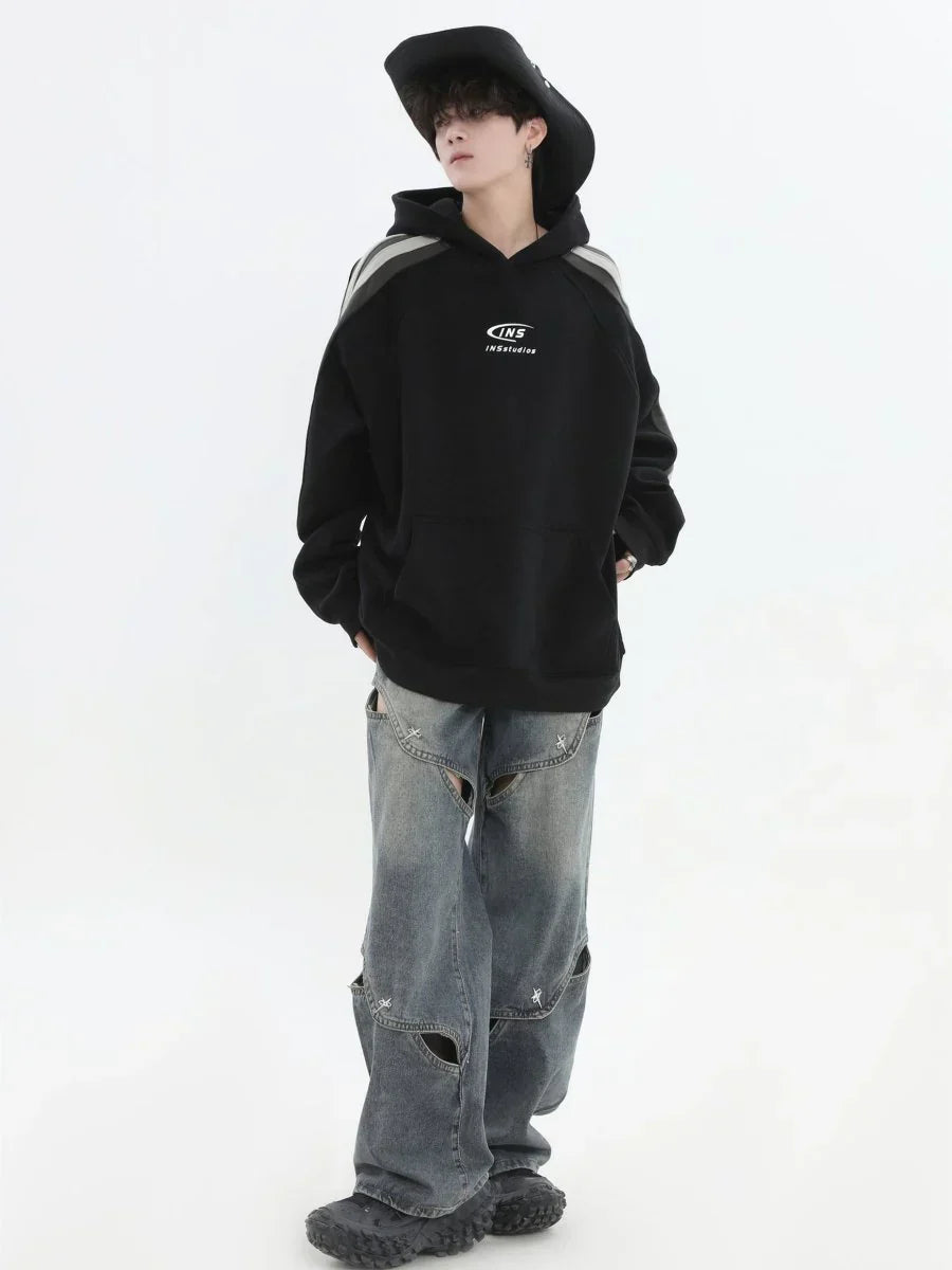 METAL HOLE BREAKING JEANS   FE0399