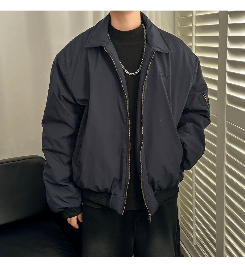 Men’s Vintage Bomber Puffer Jacket  FE0299