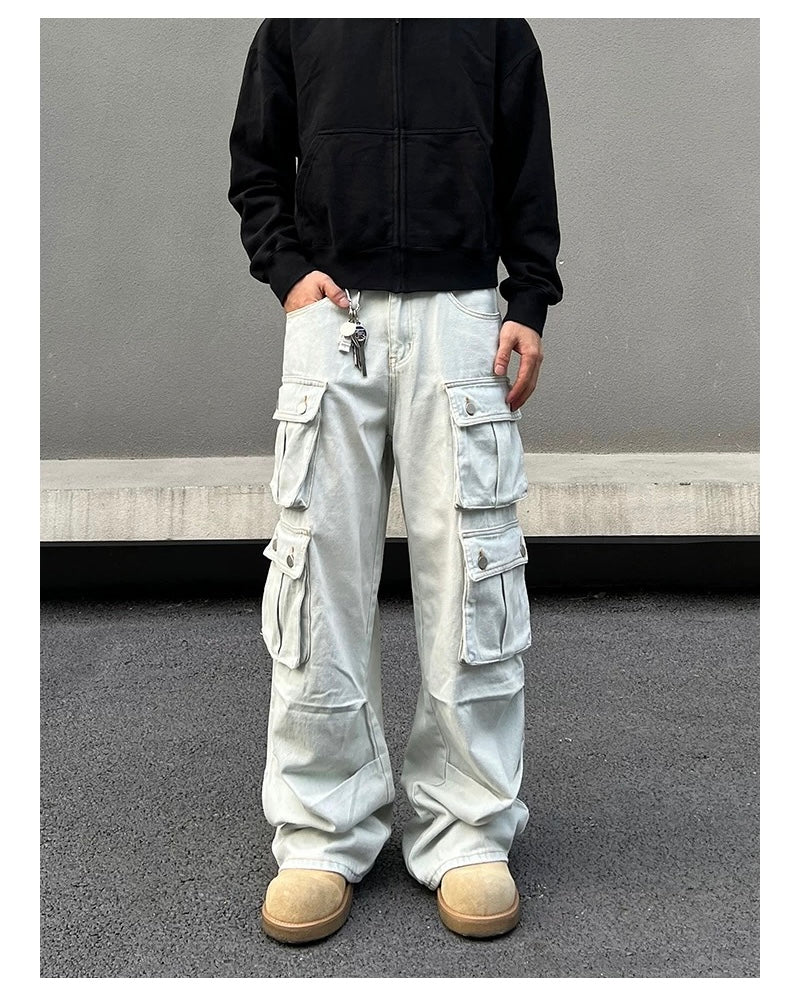 Vintage Cargo Denim Pants FE0329
