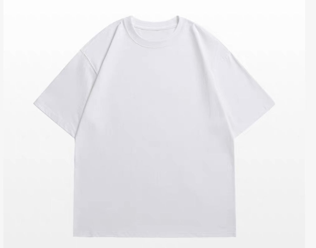 Men’s White Structured Shoulder T-Shirt – Minimalist American Streetwear Tee FE0024