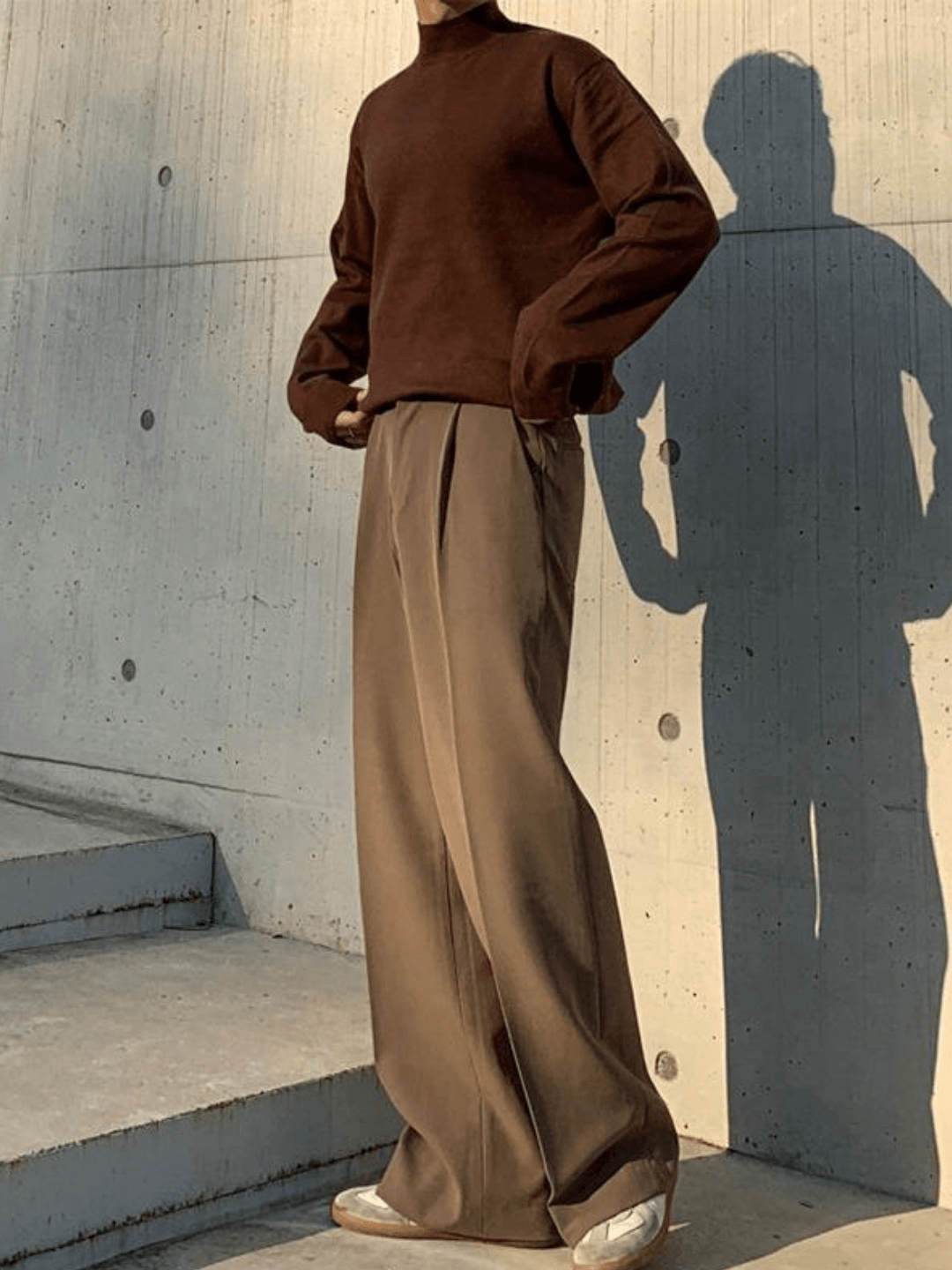 Loose Silhouette Flare Slacks FE0410