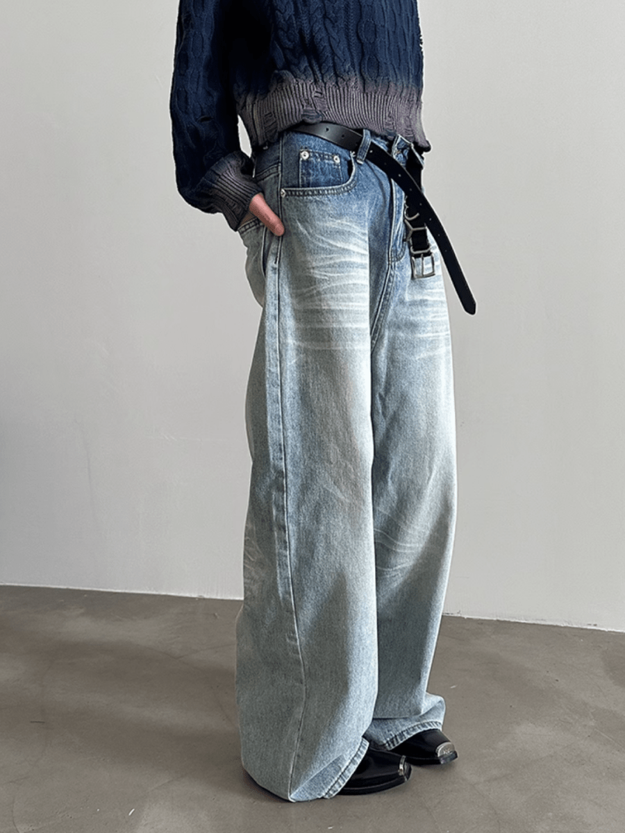[GENESISBOY] Washed Jeans FE0438