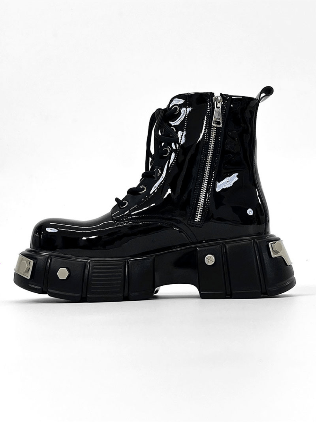 punk zipper biker boots S033