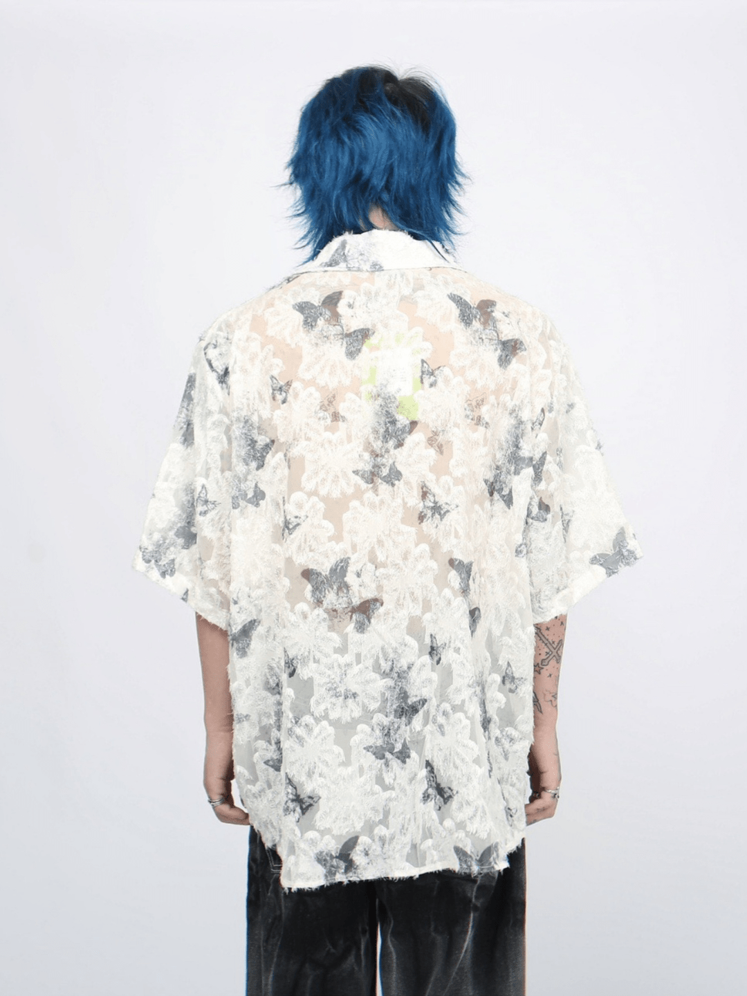 [Mz] butterfly design shirt   FE0562