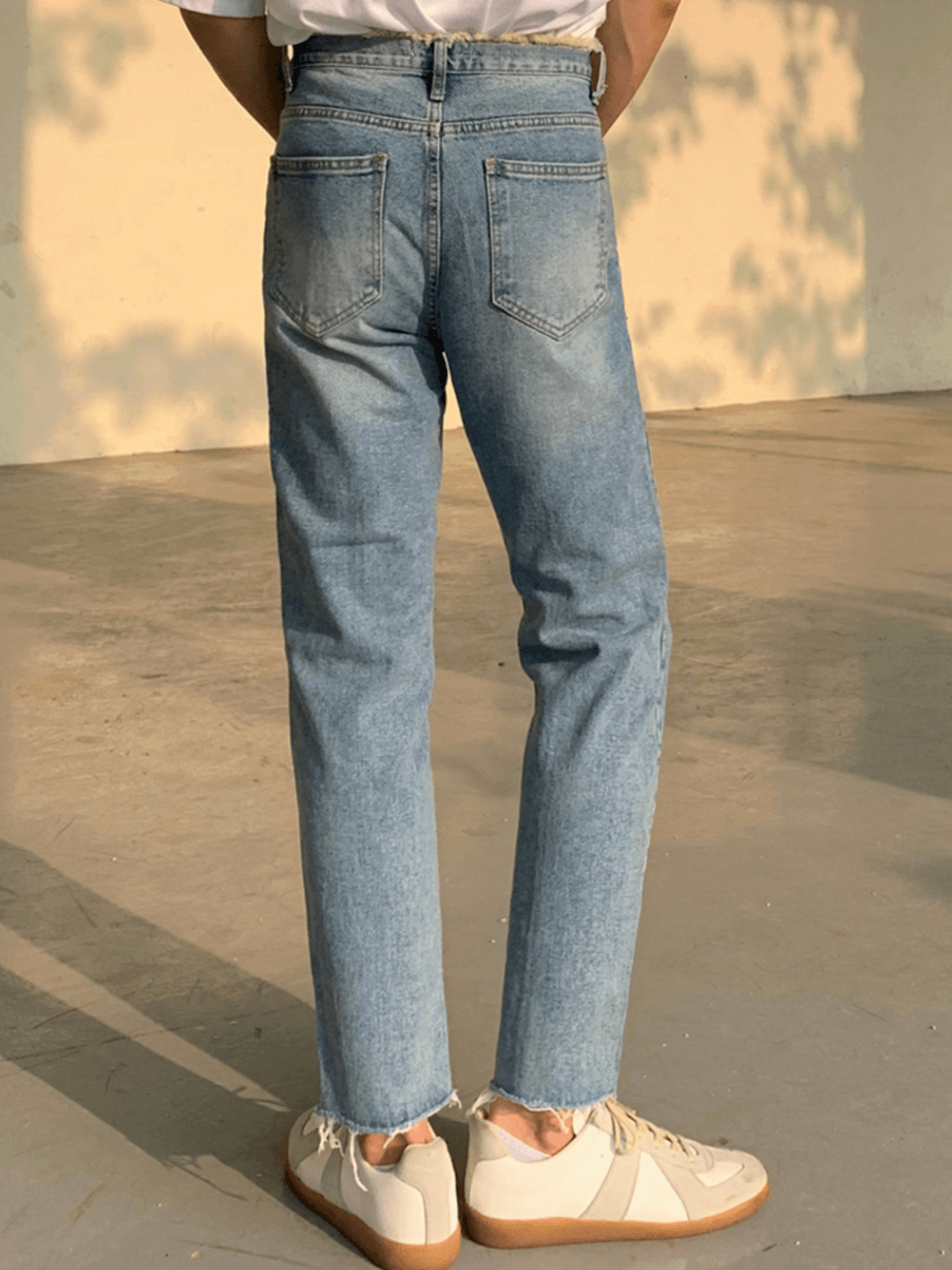 Trend Loose Straight Denim Pants   FE0106
