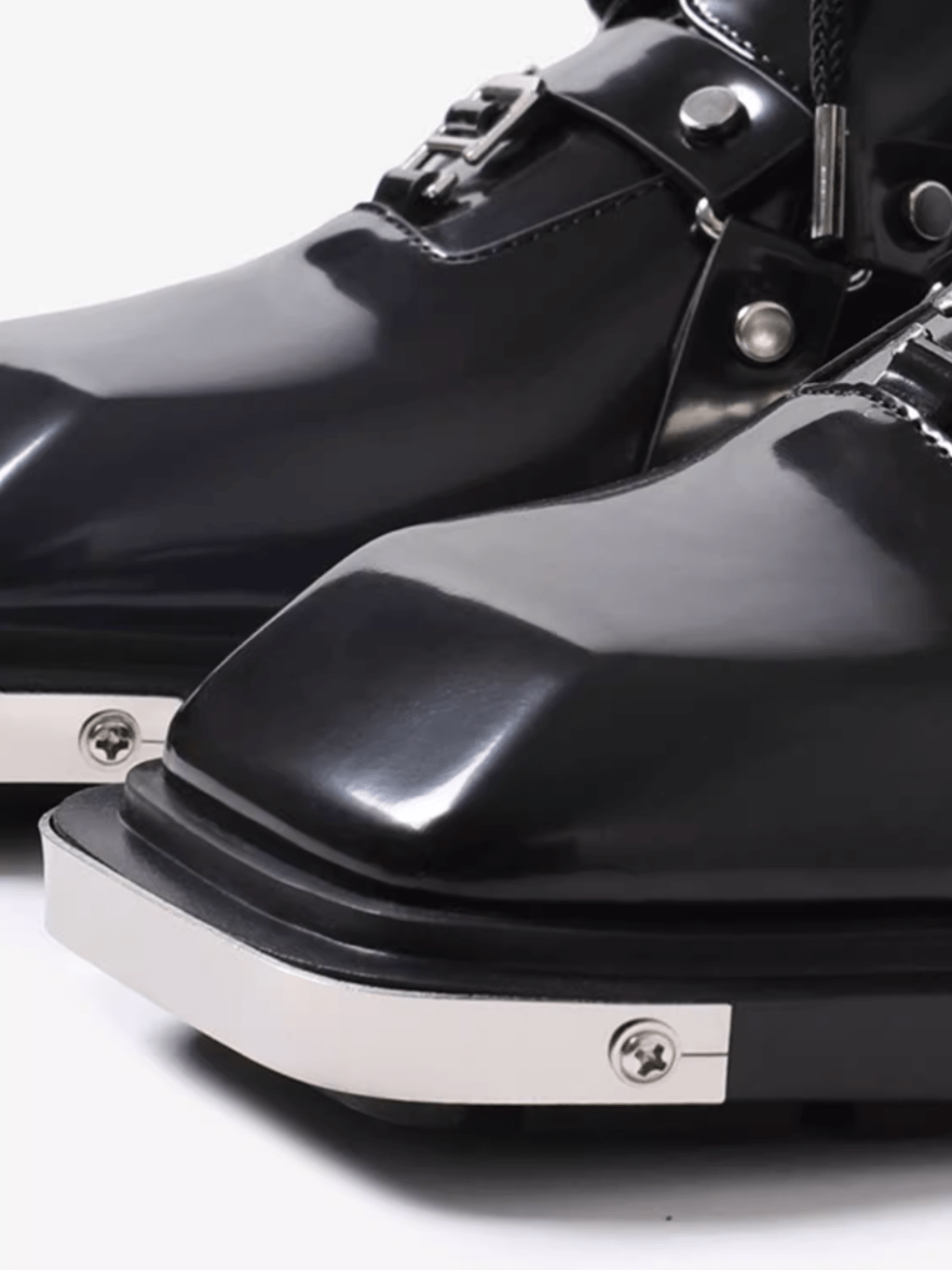 Square Toe Derby Leather Shoes S031