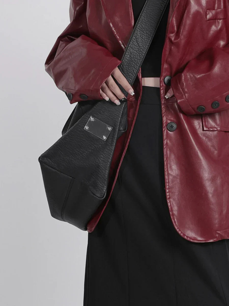 CROSSBODY SOFT LEATHER SHOULDER BAG   FA090