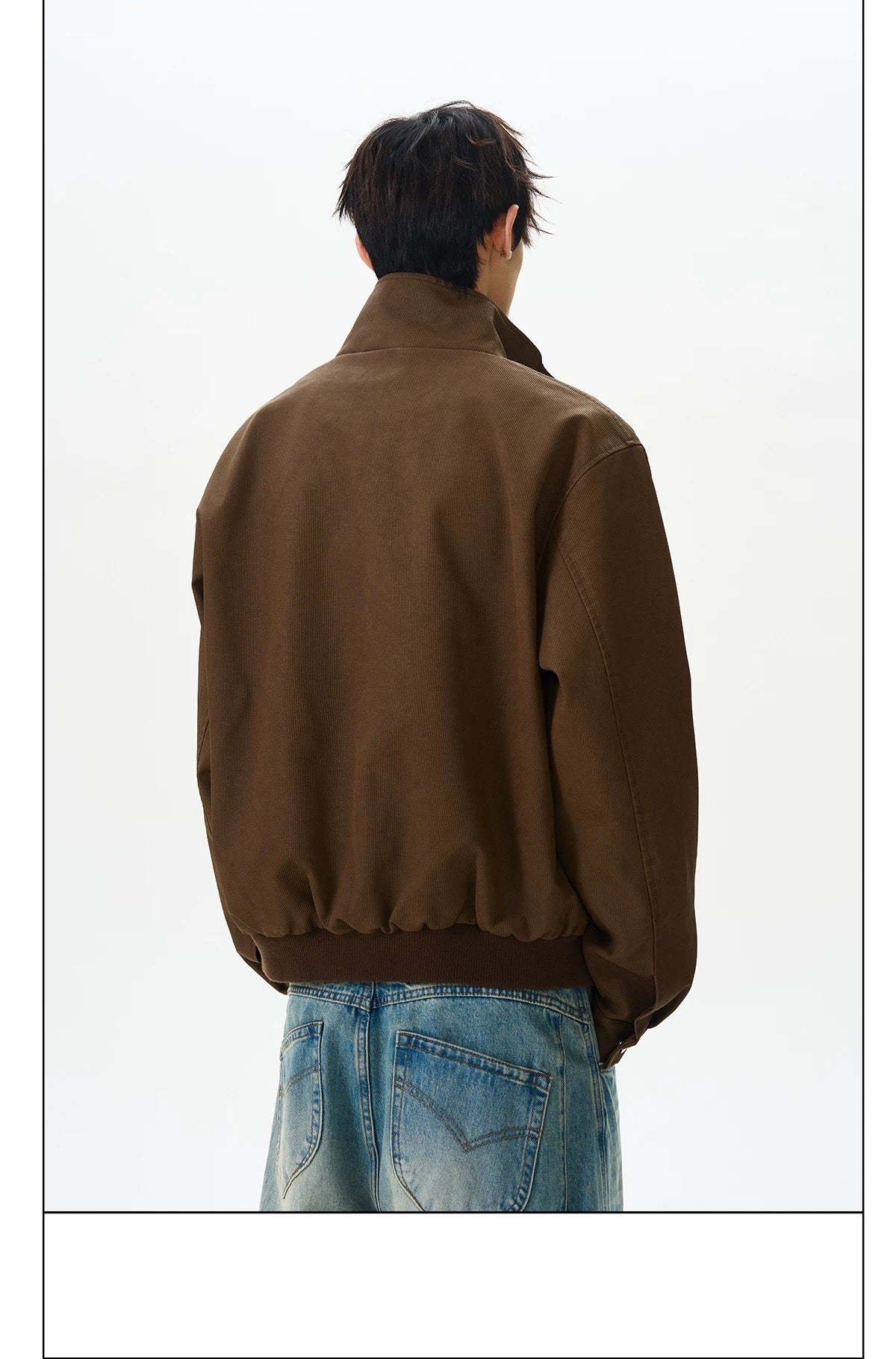 Men’s Stand-Collar American Streetwear Jacket   FE0086