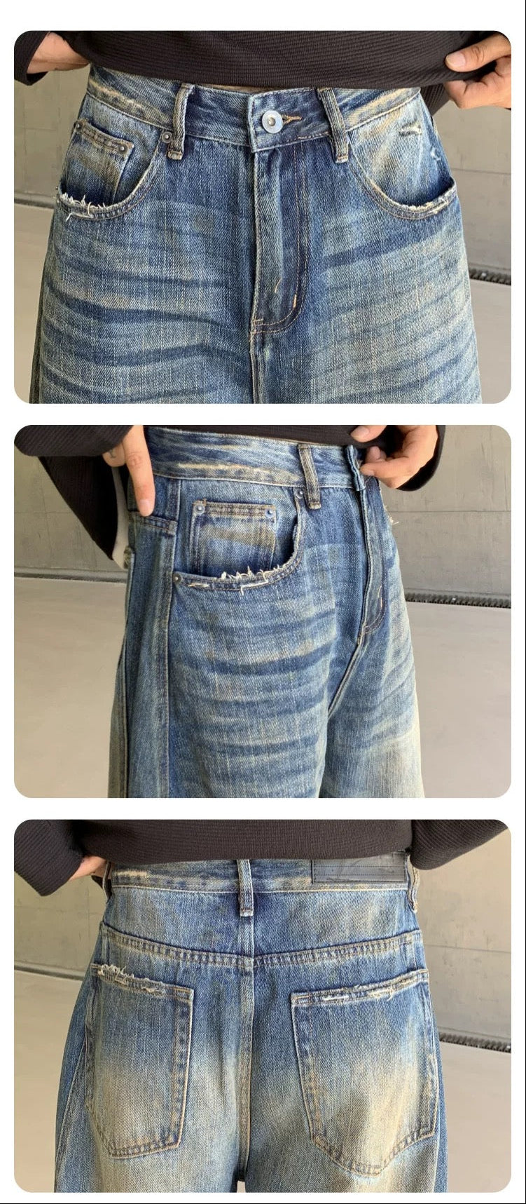 Men’s American Vintage Wide-Leg Jeans   FE0098