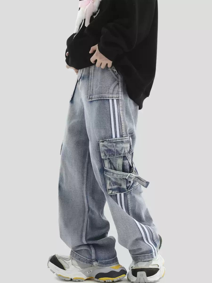 STRIPED JEANS   FE0100