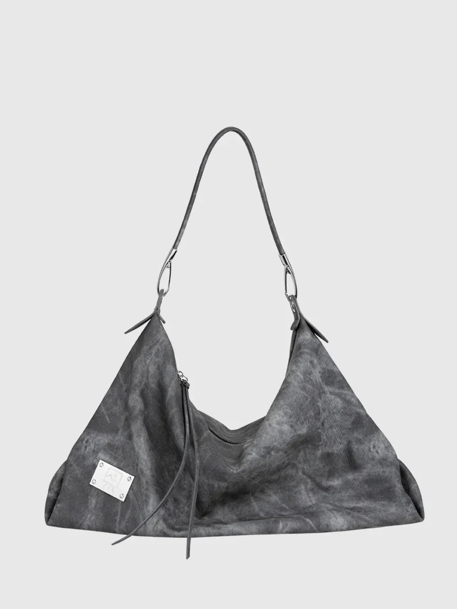 [LUCKYSTUDIO]LARGE SOFT LEATHER SHOULDER CROSSBODY BAG   FA113