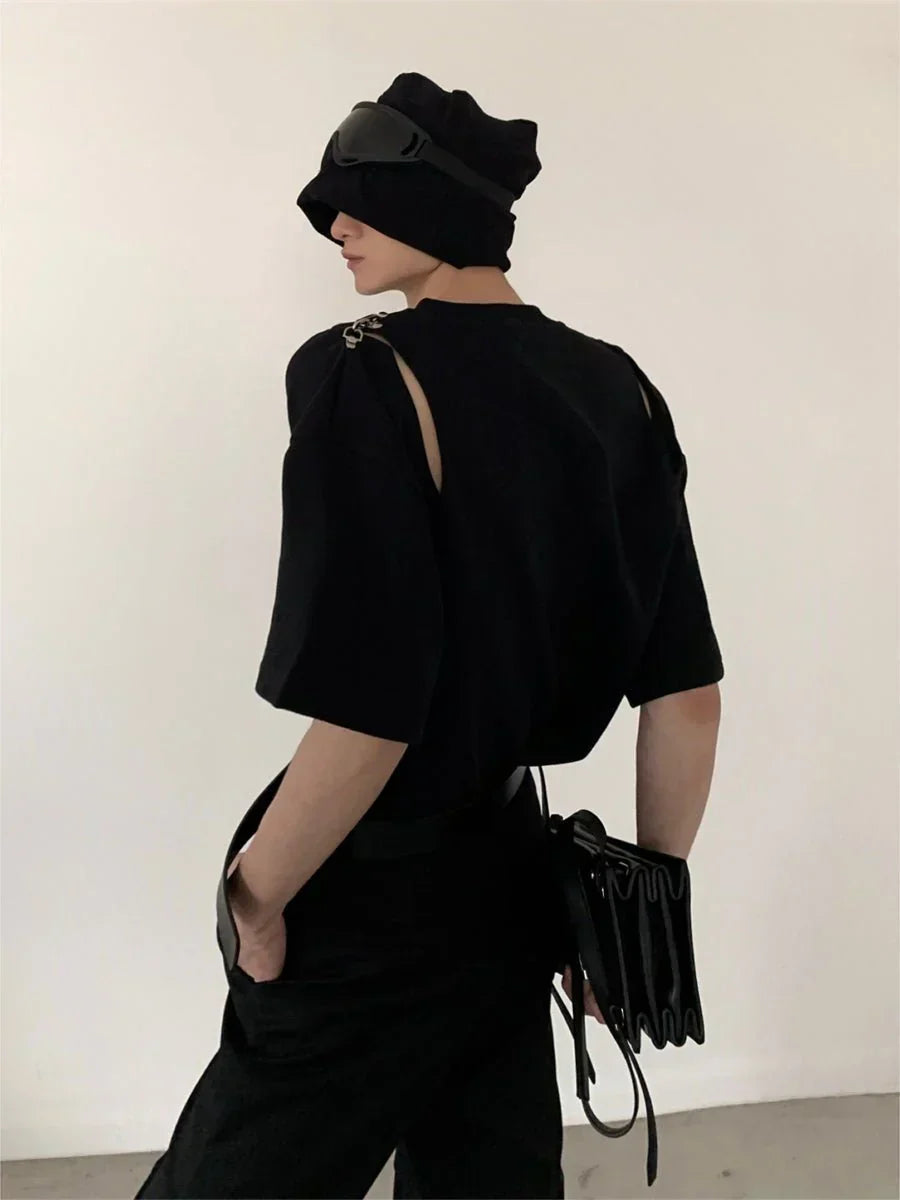 [AUTUMNWIND]DECONSTRUCTED DESIGN T-SHIRT FE0537