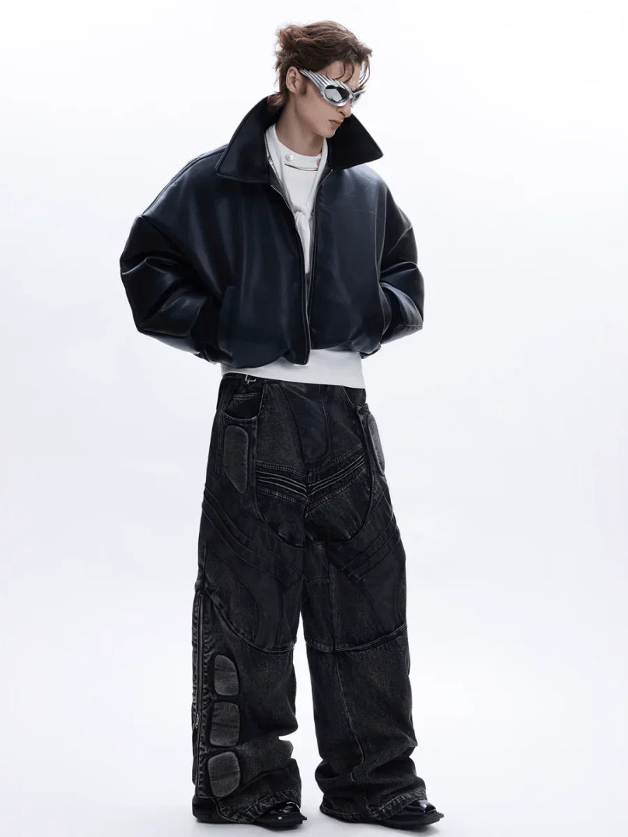 COTTON LEATHER JACKET FE0486