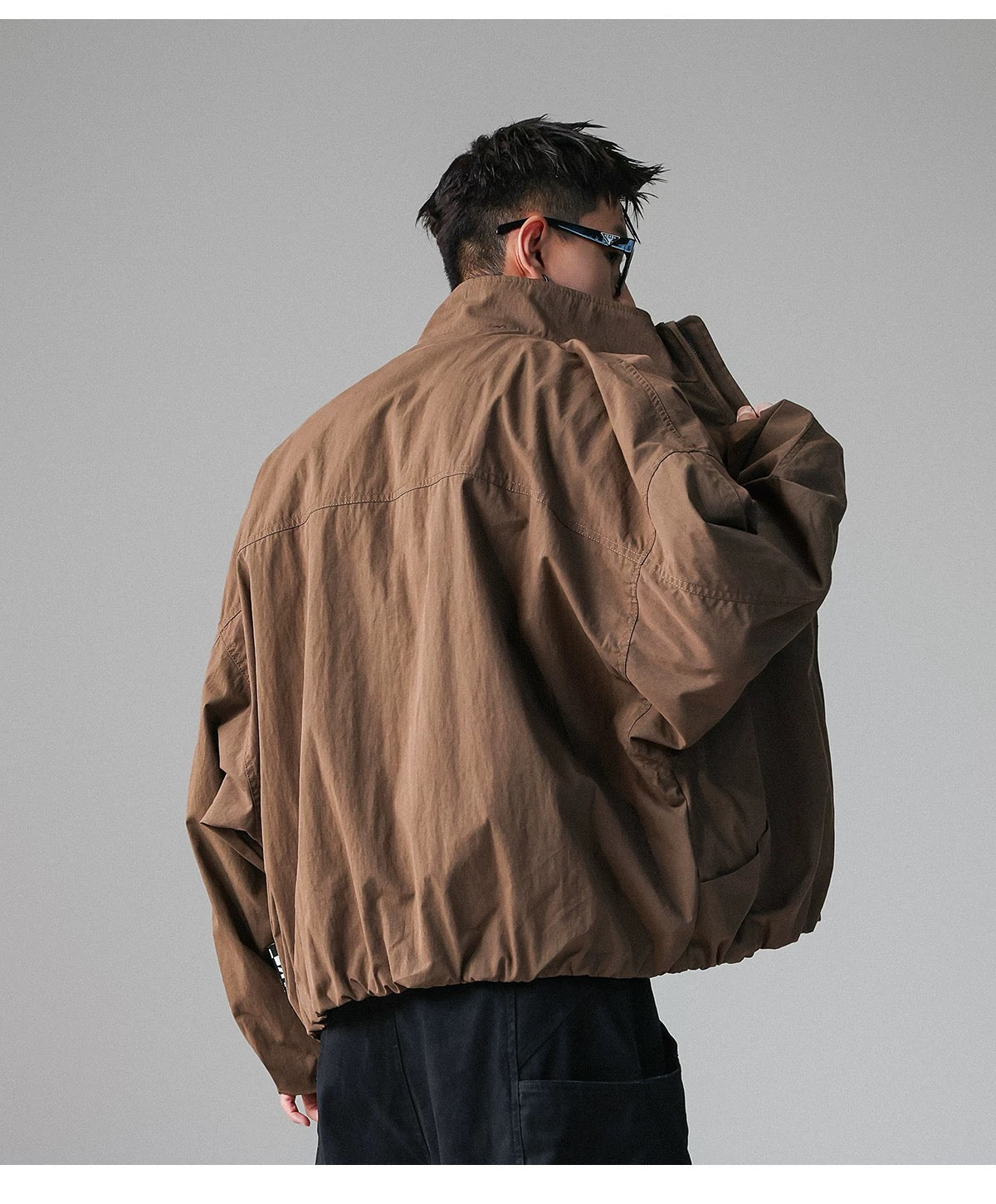 American Stand-Collar Jacket – Vintage Minimalist Streetwear Outerwear   FE0351