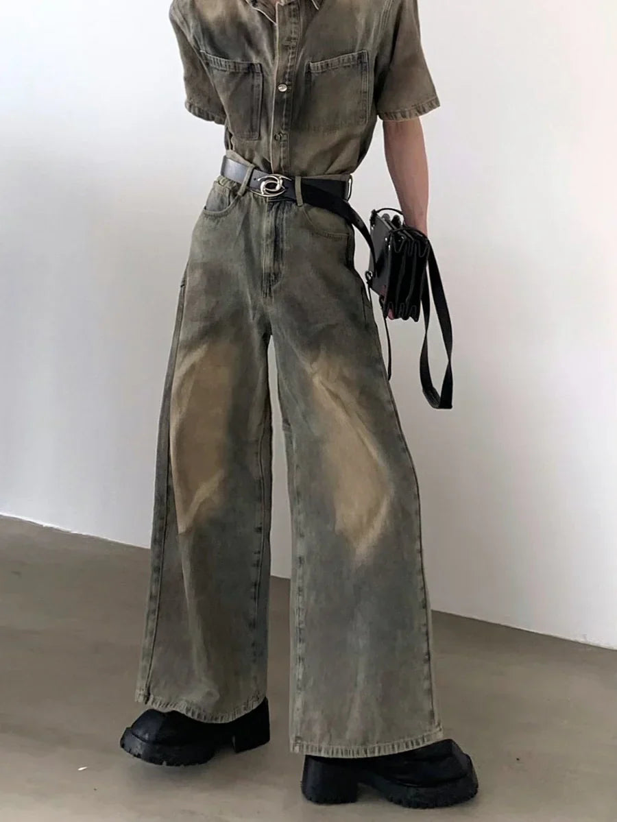 WASHED VINTAGE DENIM TOPS + BOTTOMS FE0477