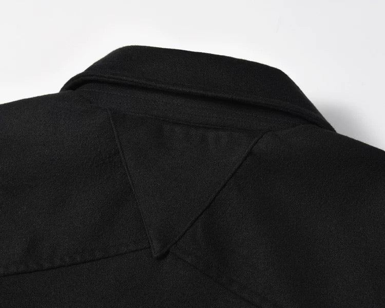 Men’s Retro Boxy Zip-Up Jacket – American Vintage Cropped Street Outerwear FE0035