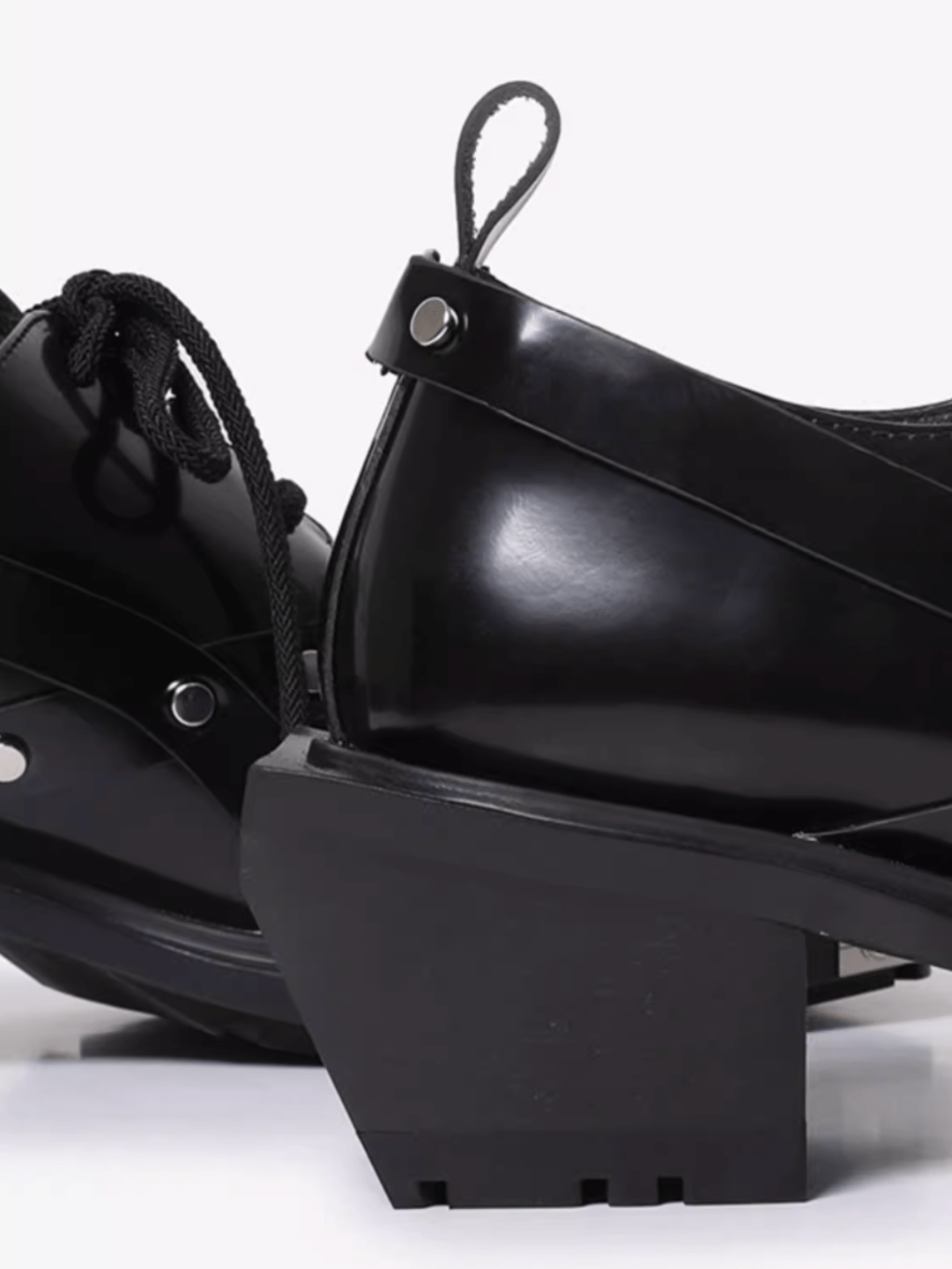 Square Toe Derby Leather Shoes S031