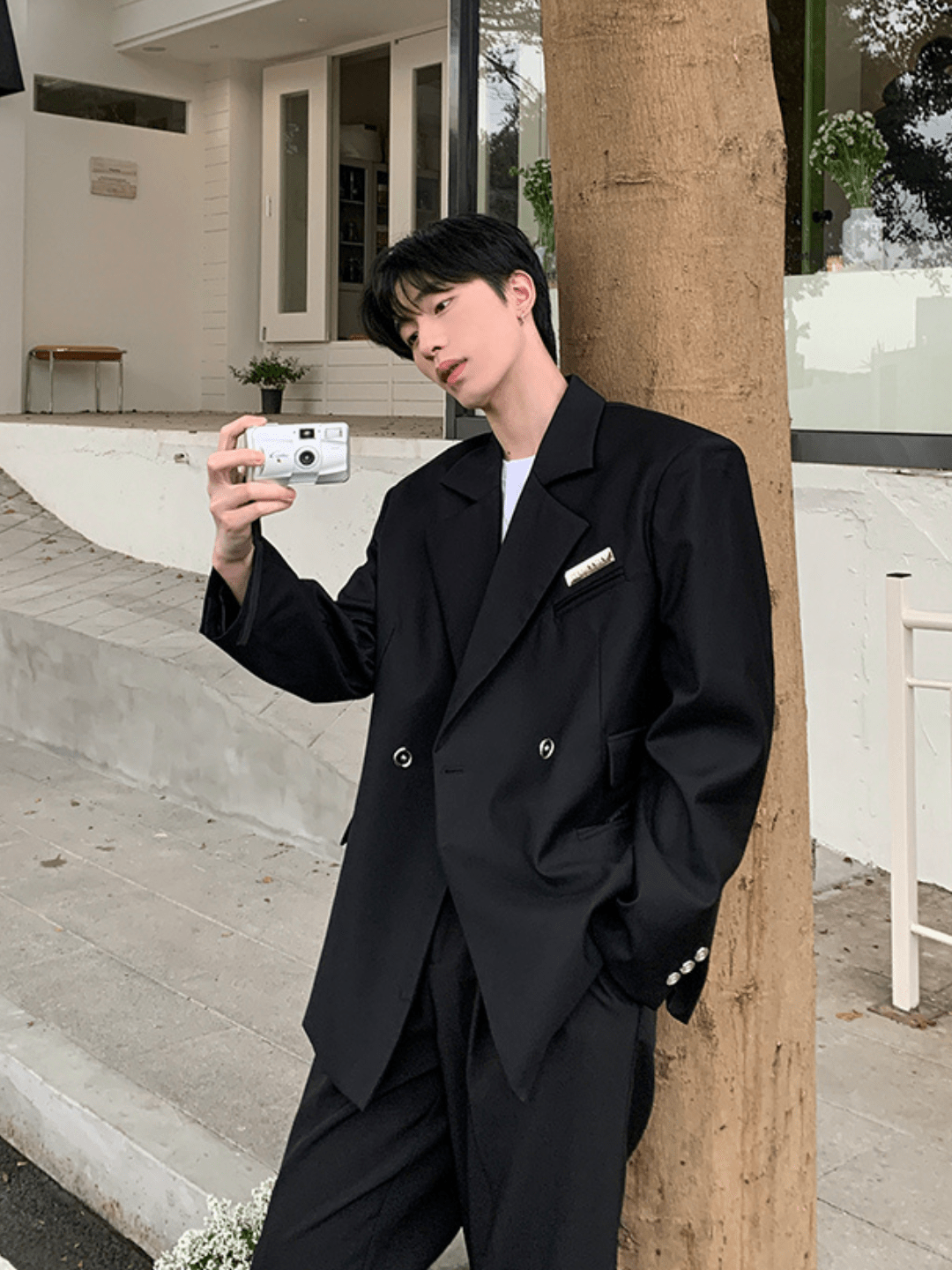 [ONELYC1NS] Korean loose suit FE0607