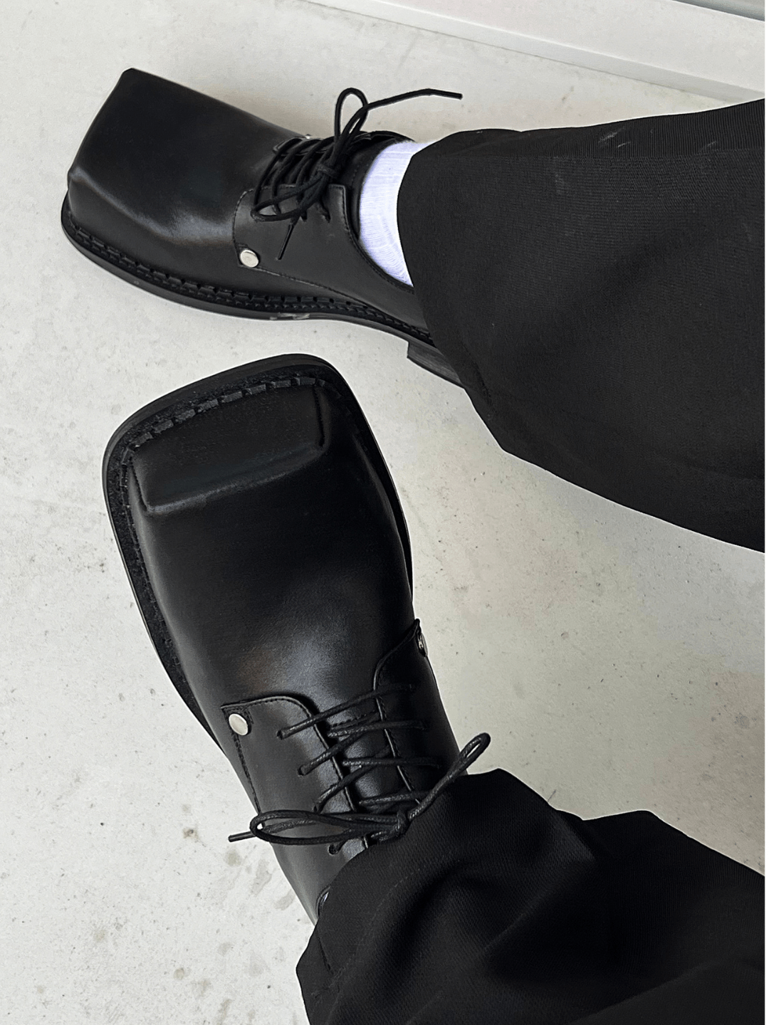 square head Derby shoes S044
