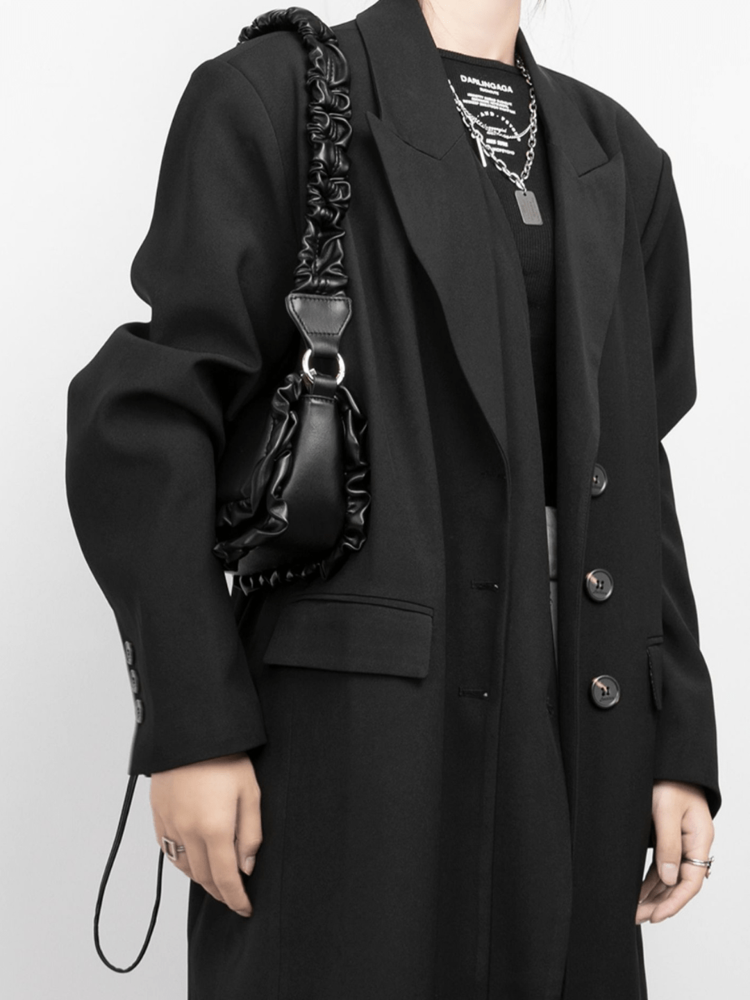 [luckystudio] decoration shoulder small square bag   FA085