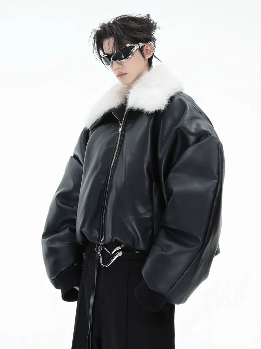 COTTON LEATHER JACKET FE0486