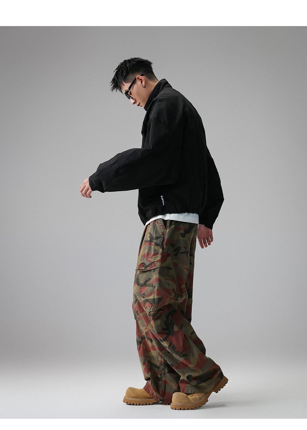 American Stand-Collar Jacket – Vintage Minimalist Streetwear Outerwear   FE0351