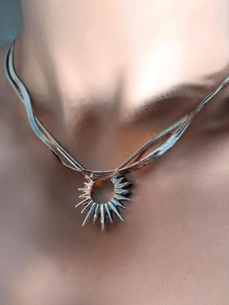 STEEL LUXURY NECKLACES   FA116