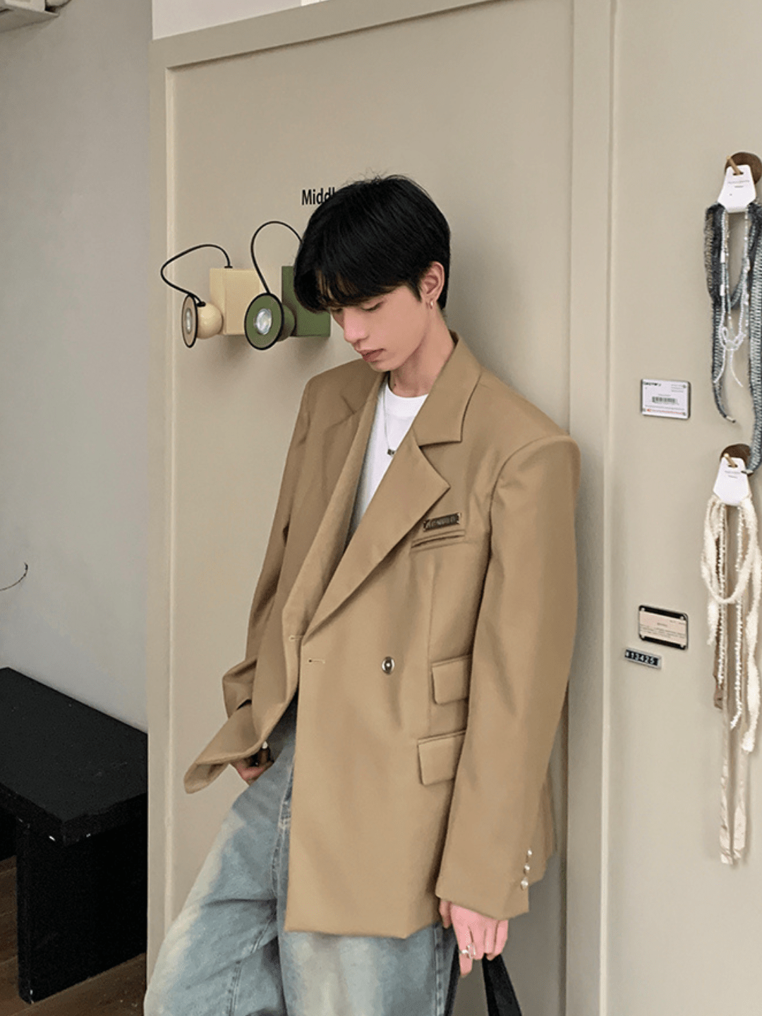 [ONELYC1NS] Korean loose suit FE0607