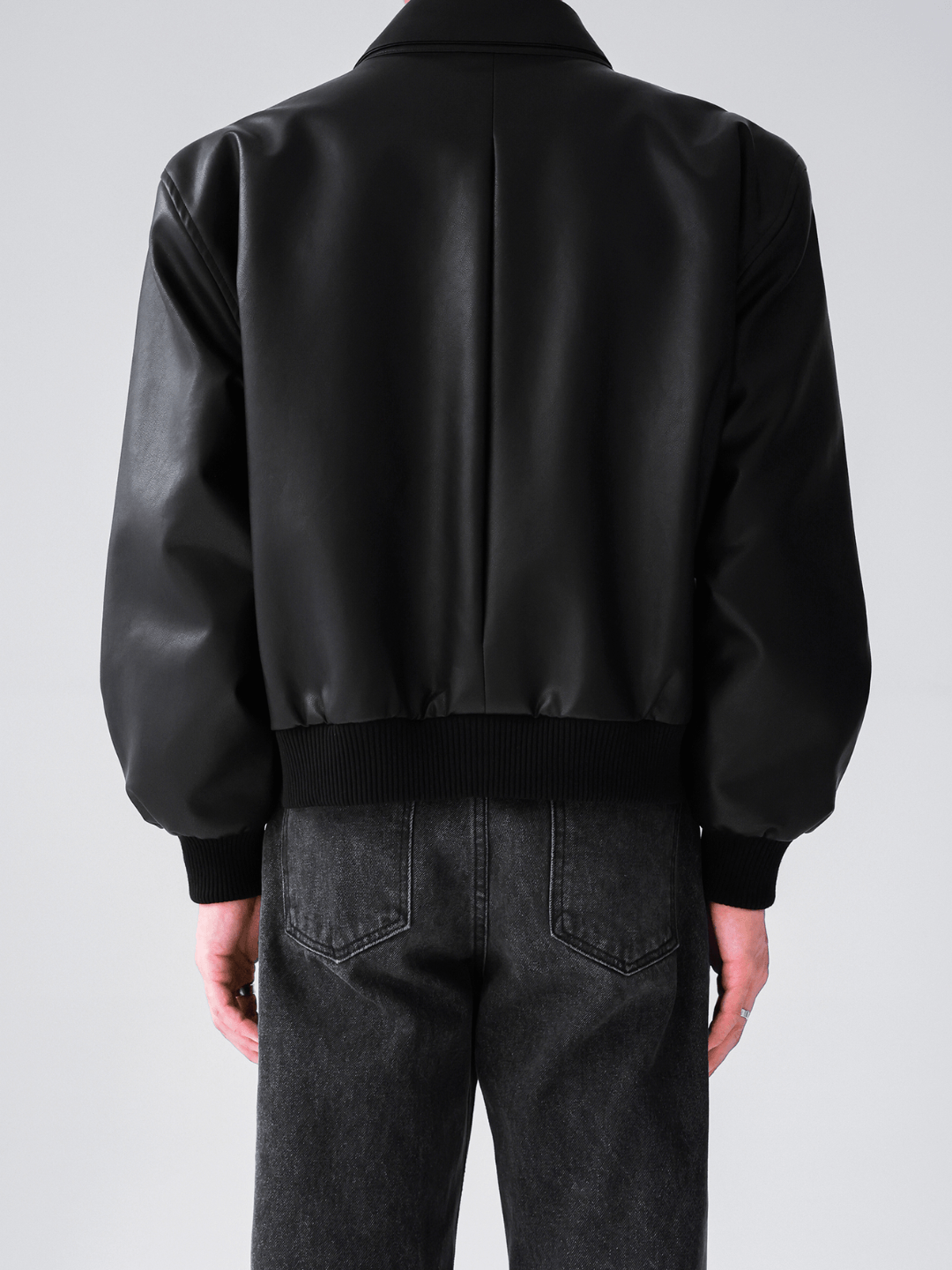 [HOHO] Dumb black leather jacket FE0621
