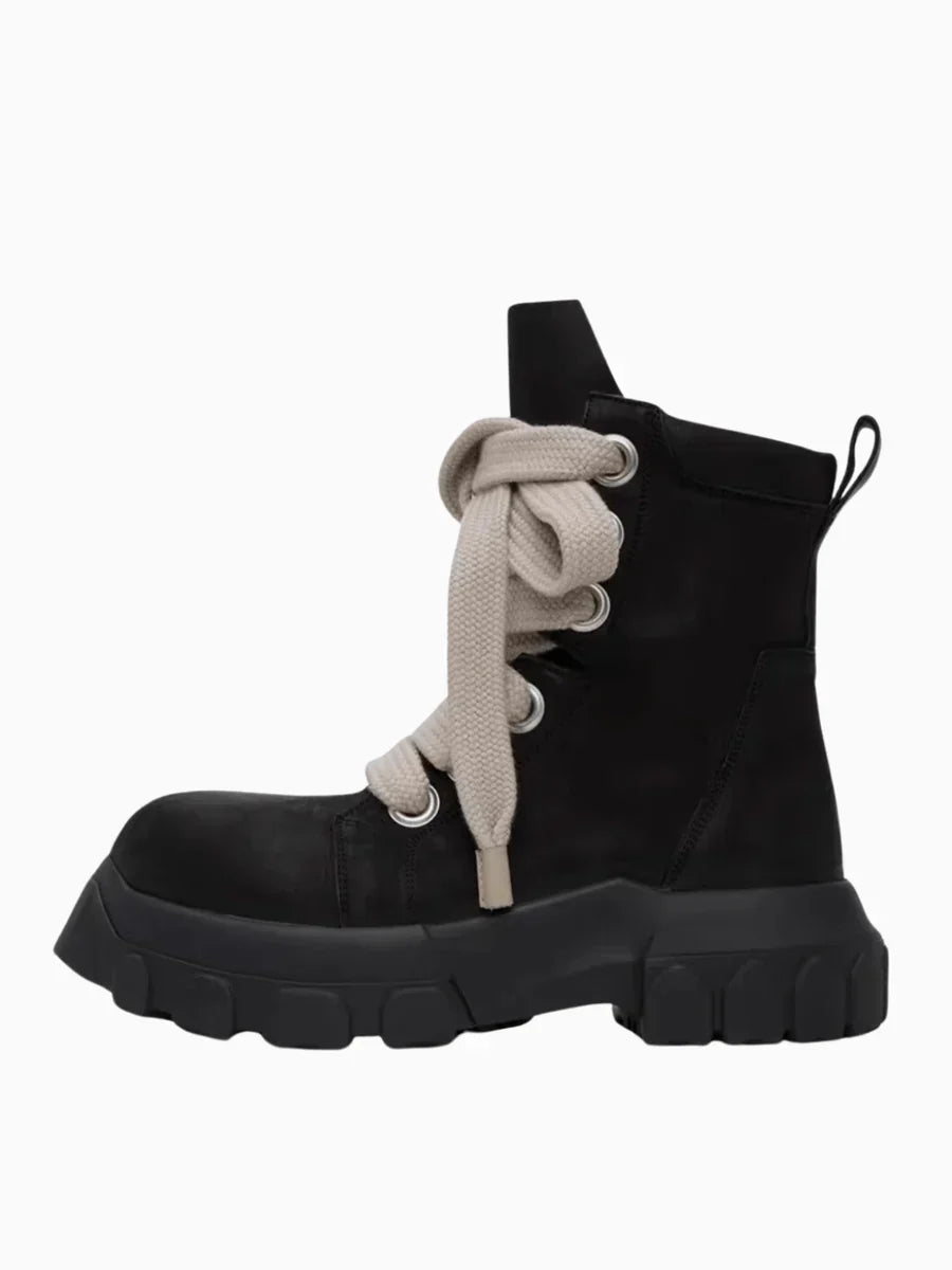 BRITISH STYLE ZIPPER SUEDE SHOES S023