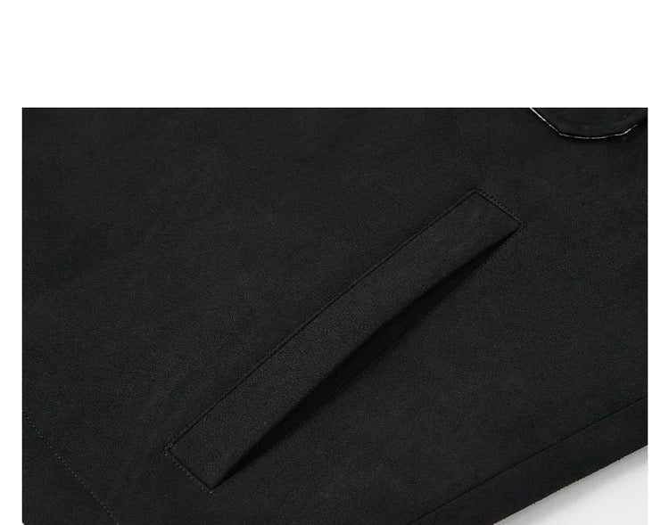 Men's Retro Premium Faux Suede Lapel Jacke  FE0275