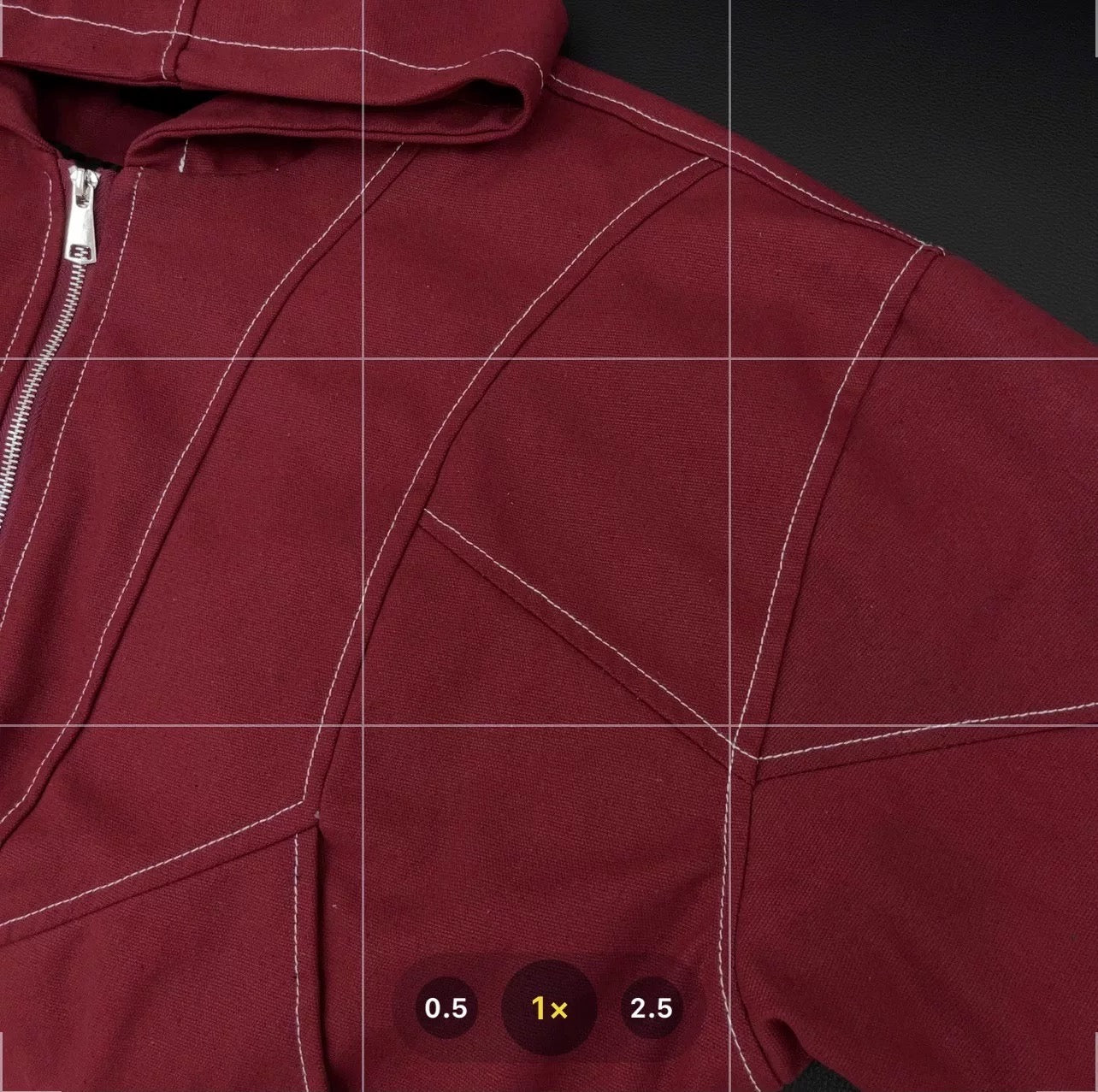 Men’s Red Contrast Stitch Hooded Jacket – Streetwear Short Outerwear Coat   FE0318