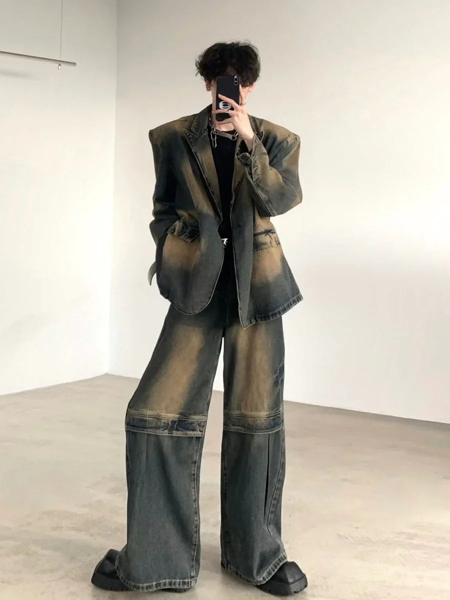 [AUTUMNWIND] DENIM JACKET + BOTTOMS  FE0450