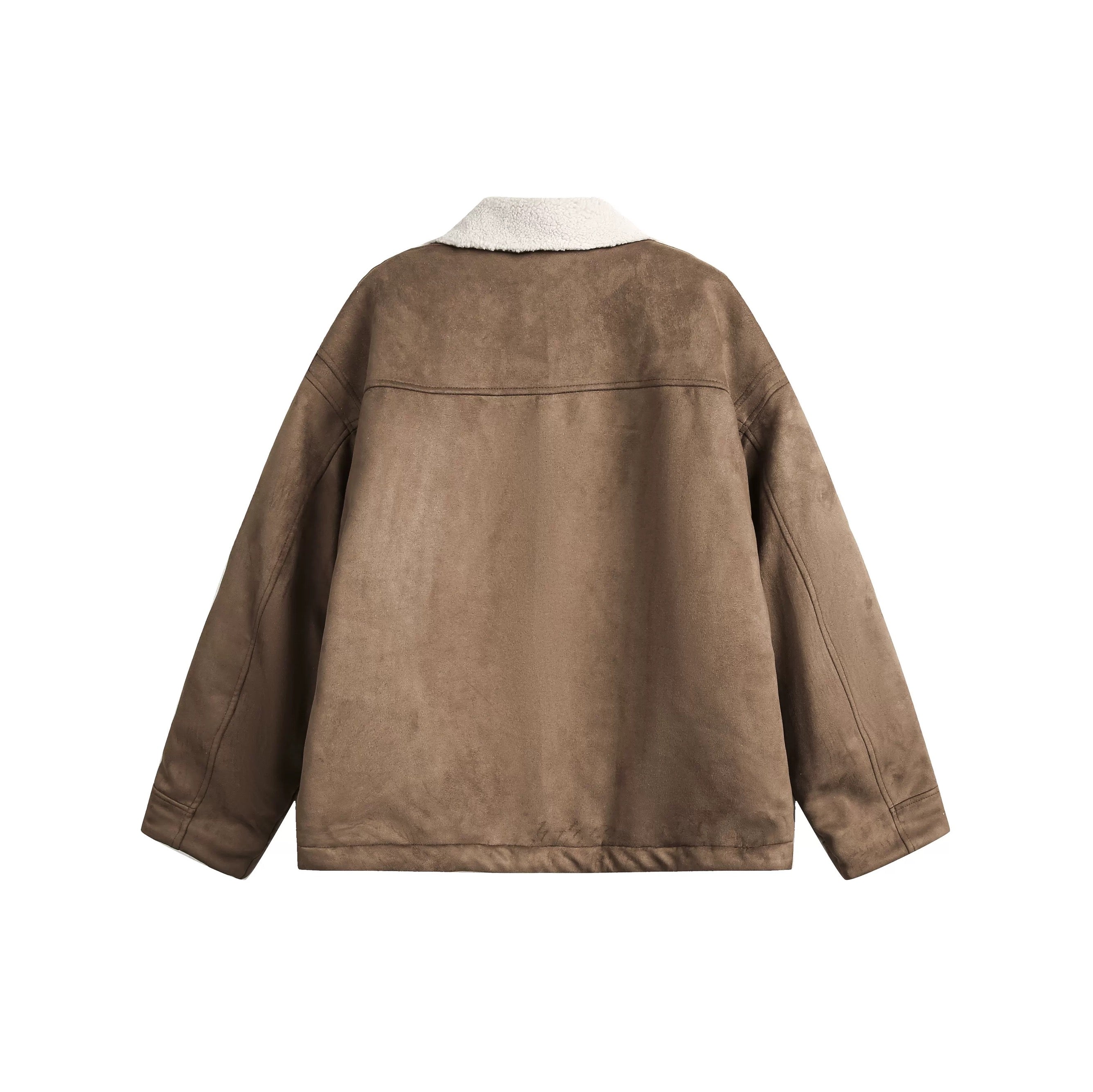 Men’s American Retro Thick Suede Coat  FE0074