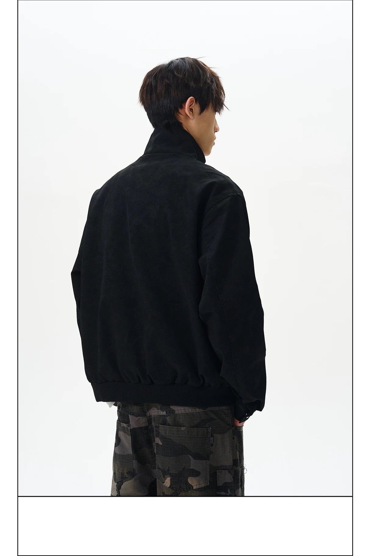 Men’s Stand-Collar American Streetwear Jacket   FE0086