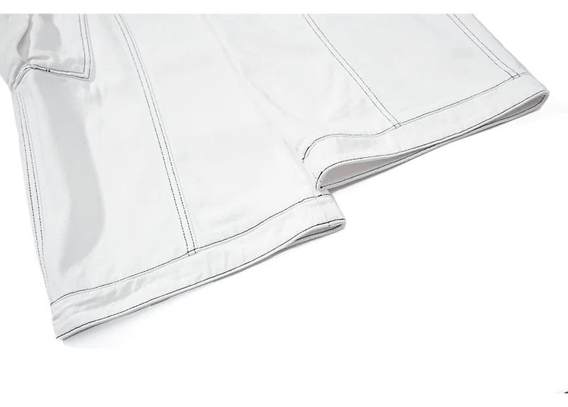 American Curved Wide-Leg Streetwear Trousers  FE0297