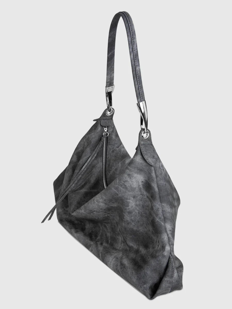[LUCKYSTUDIO]LARGE SOFT LEATHER SHOULDER CROSSBODY BAG   FA113