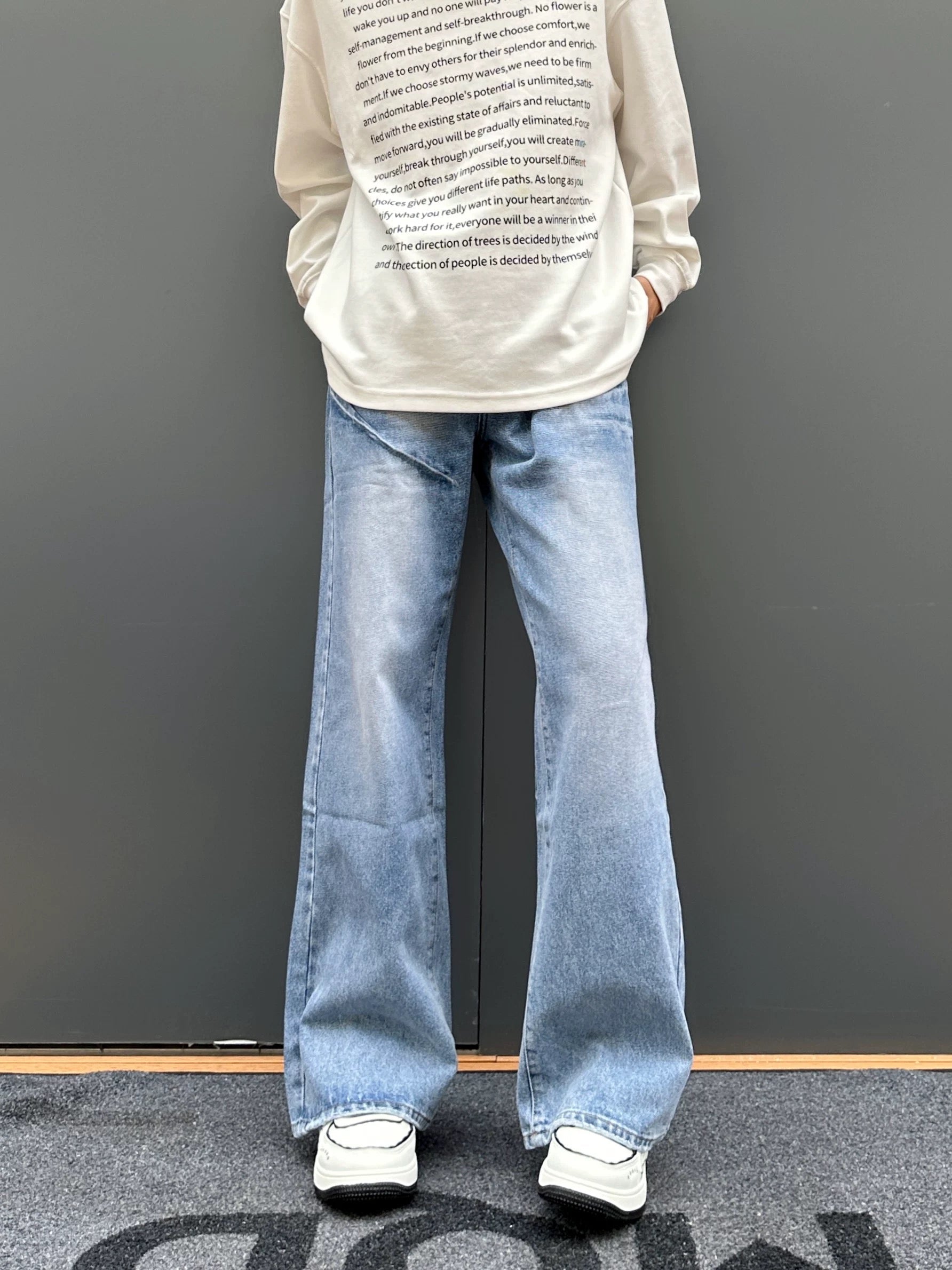 Men’s Vintage American Wide-Leg Straight Jeans  FE0332
